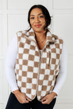 Check it Out Checkered Fleece Vest