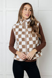 Check it Out Checkered Fleece Vest