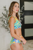 Corfu Marble Cutout Swimsuit