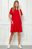 Collared Textured Dress