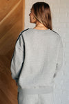 Don't Get Stuck Stripe Detail Sweatshirt