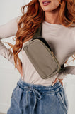 Everywhere I Go Crossbody Belt Bag in Olive