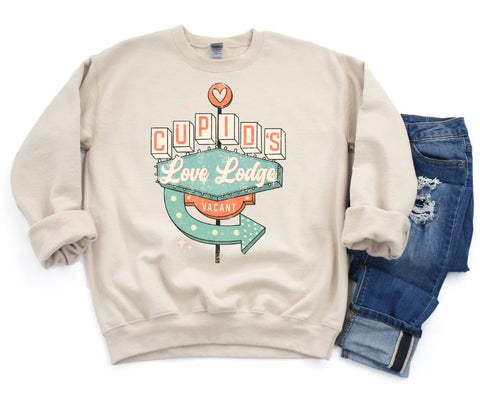 Cupid's Love Lodge Valentine Sweatshirt