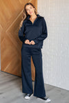 Hamptons Travel Half Zip Pullover in Navy