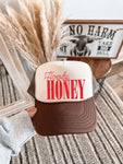 Howdy Honey DTF Printed Brown & Tan Trucker Hat