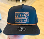Dont Chase Tail on a Black Rope Hat
