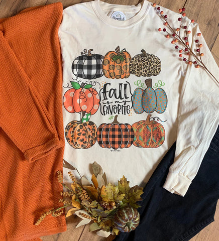 FALL IS MY FAVE LS TOP