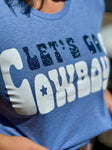 Let's Go Cowboys in Glitter Tee