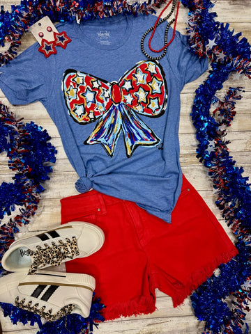 TT Patriotic Bow Tee (Callie Ann Stelter)