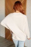 It's The Little Things Relaxed Scuba Pullover in Beige