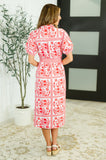 La Femme Hour Collared Button Down Dress