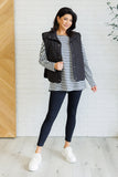 Layering Queen Quilted Puffer Vest in Black