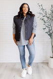 Layering Queen Quilted Puffer Vest in Black