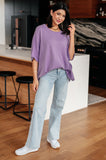 Lilac Whisper Dolman Sleeve Top