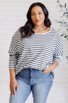 Striped Oversized Top