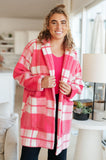 Passion in Plaid Coat in Pink