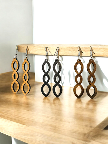 Boho Wood Dangles