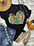 CALLIE ANN STELTER TRIO OF PUMPKINS TEE