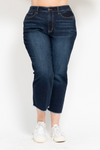Judy Blue HW Cropped Wide Leg Jeans