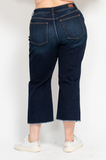 Judy Blue HW Cropped Wide Leg Jeans