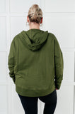 Simple Snug Snap Hooded Pullover