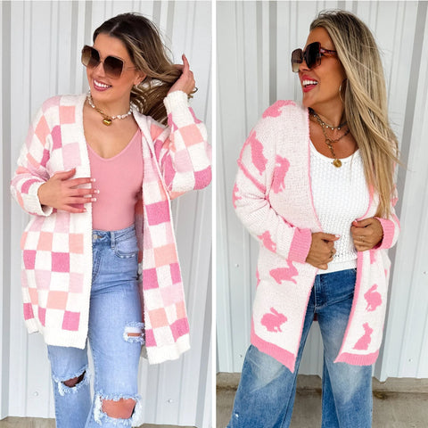 PREORDER: Easter Cloud Cardigan in Two Prints