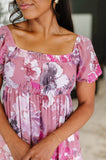 Sweetheart Club Square Neck Floral Dress