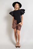 BLACK DRAMATIC TOP