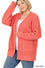 ZENANA WAFFLE CARDIGAN SWEATER