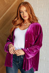 The Best Policy Velvet Balloon Sleeve Top