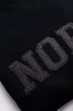 Embroidered Nope Glitter Sweatshirt in Four Colors