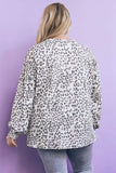 Curvy Leopard French Terry Sweatshirt