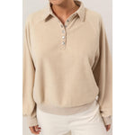 Collared Half-Button Sweatshirt