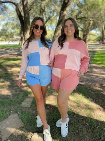 Cozy Up Colorblock Set in Two Colors