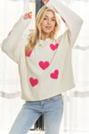 LOVELY HEART SWEATER TOP