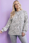 Curvy Leopard French Terry Sweatshirt