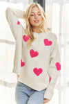 LOVELY HEART SWEATER TOP