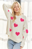 LOVELY HEART SWEATER TOP
