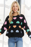 HEART SHAPE LONG SLEEVES SWEATER