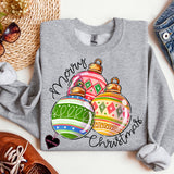 Merry Christmas Balls Sweatshirt