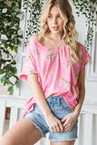 TIGER VINTAGE FUCHSIA TOP