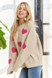 LOVELY HEART SWEATER TOP
