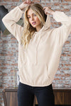 URBAN RIBBED HOODIE TOP