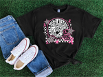 Breast Cancer Football Helmet- Football Graphic T-shirt