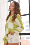 COMFY COLORBLOCK SWEATER TOP