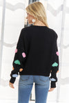 HEART SHAPE LONG SLEEVES SWEATER