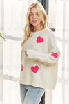 LOVELY HEART SWEATER TOP
