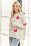 LOVELY HEART SWEATER TOP