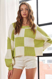 COMFY COLORBLOCK SWEATER TOP