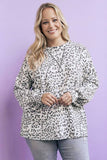 Curvy Leopard French Terry Sweatshirt